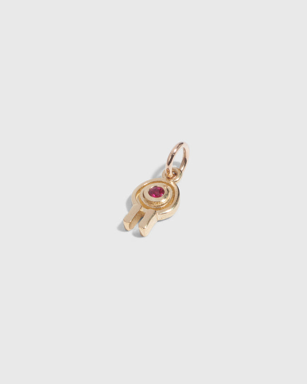 Lucy Folk Birthstone Charm - 9ct
