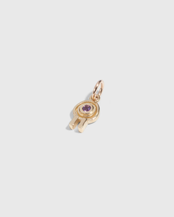 Lucy Folk Birthstone Charm - 9ct