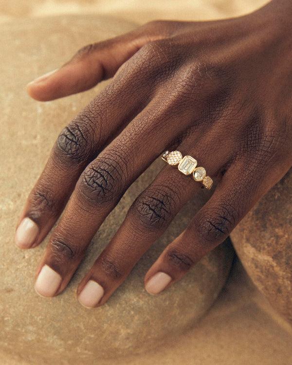 lucy folk Clifton Nights Ring - 18ct Diamond