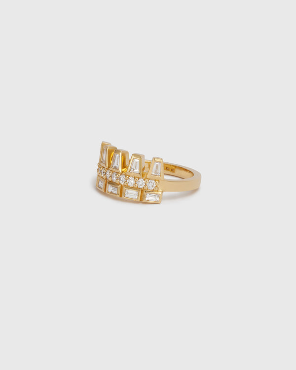 Lucy Folk Crown Ring - 18ct Diamond