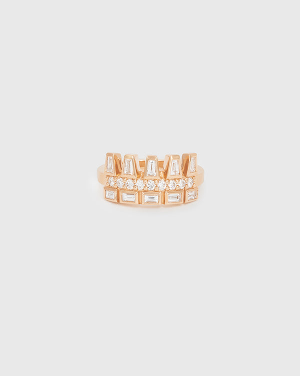 Lucy Folk Crown Ring - 18ct Diamond