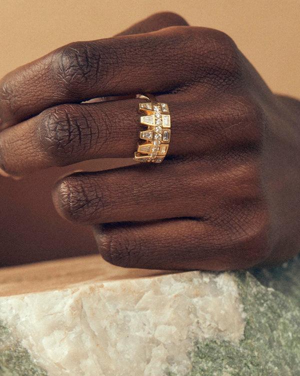 lucy folk Crown Ring - 18ct Diamond