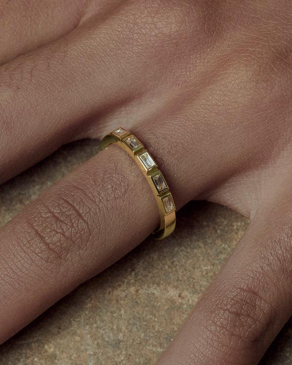 lucy folk Crown Wedding Band - 18ct Diamond