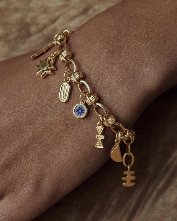 Lucy Folk Curio Charm Bracelet - 9ct