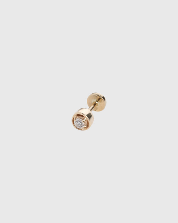 Lucy Folk Diamond Cartilage Stud- 9ct