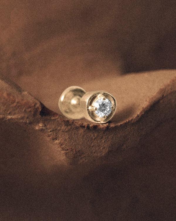 lucy folk Diamond Cartilage Stud- 9ct