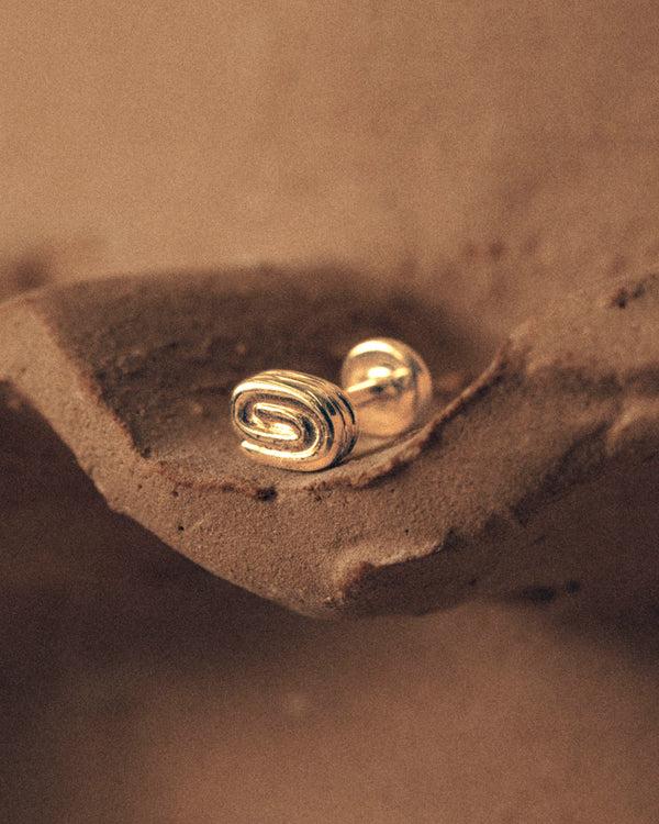 lucy folk Draa Cartilage Stud - 9ct