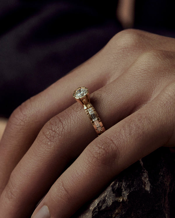 Lucy Folk Ellsworth Cliff Ring - 18ct Diamond