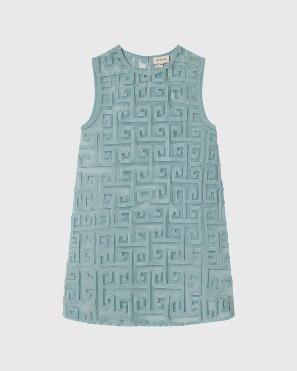 Lucy Folk Eos Embroidered Assal Dress