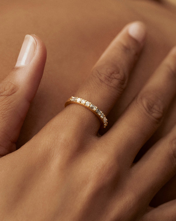 Lucy Folk Fire Split Band - 18ct Diamond