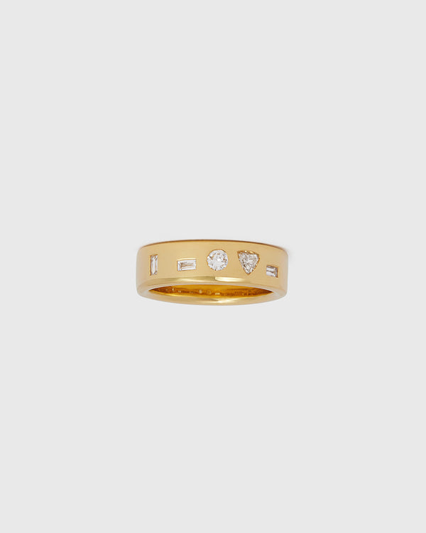 Lucy Folk I Love You Ring - 18ct Diamond