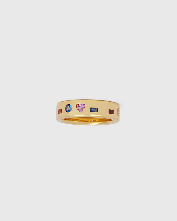 Lucy Folk I Love You Ring - 9ct