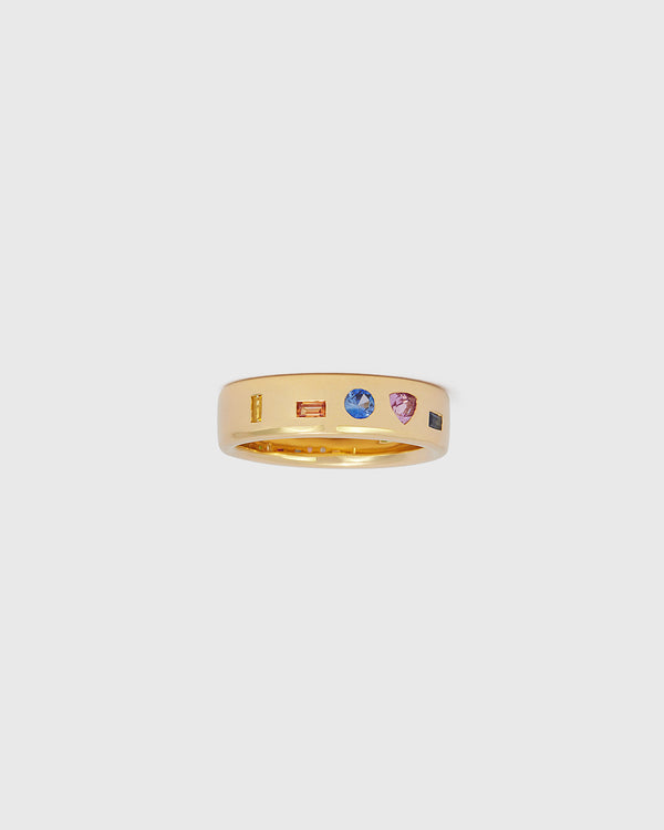 Lucy Folk I Love You Ring - 9ct