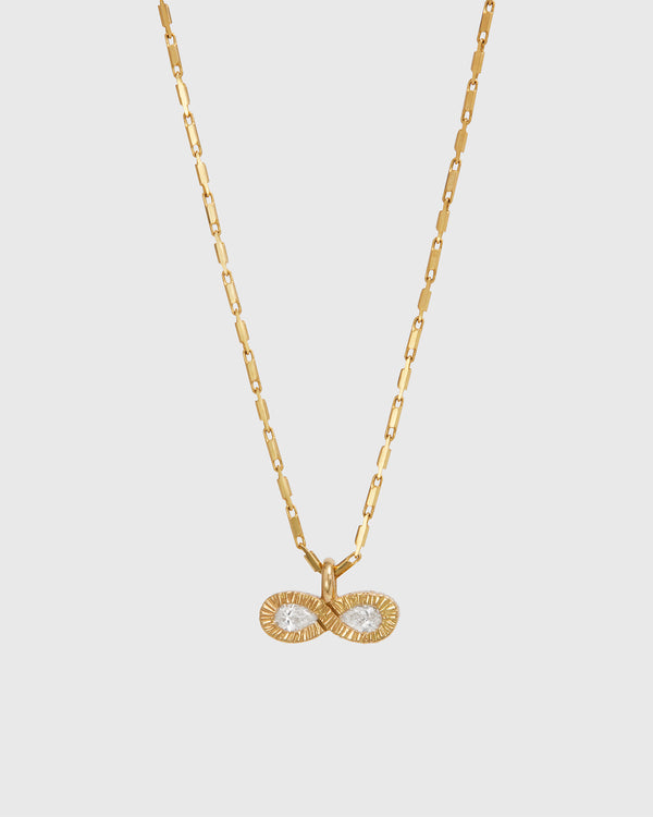 Lucy Folk Infinity Dream Diamond Necklace - 18ct