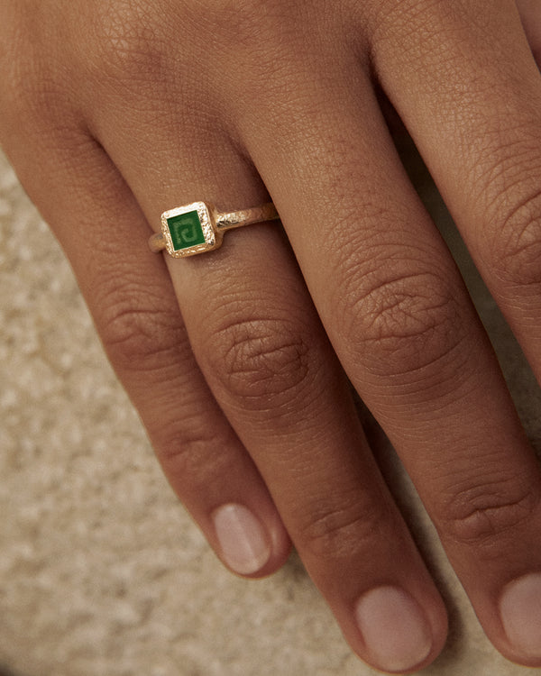 lucy folk Jade Key Ring - 9ct