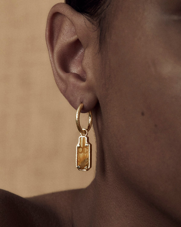 Lucy Folk Jasper Afterlife Earrings - 9ct