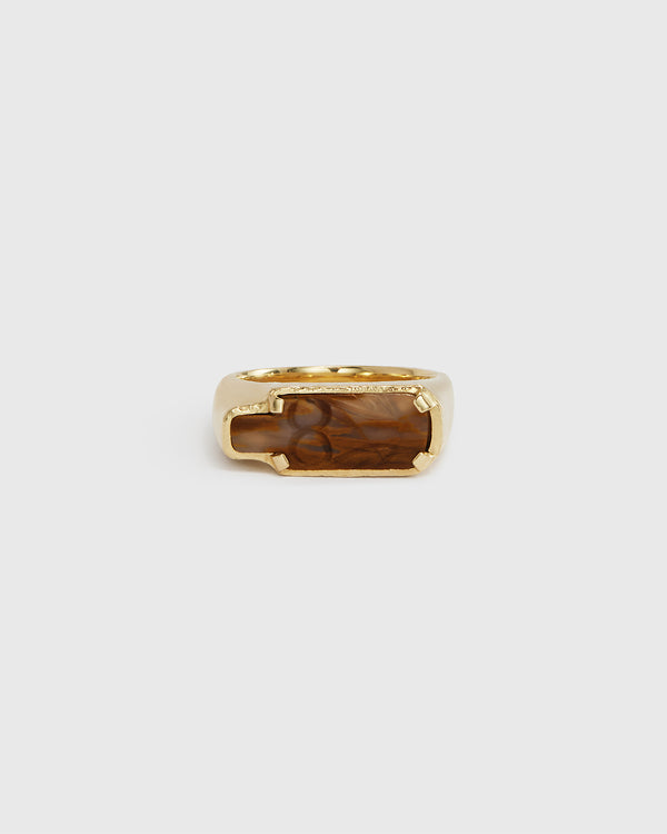 Lucy Folk Jasper Afterlife Ring - 9ct