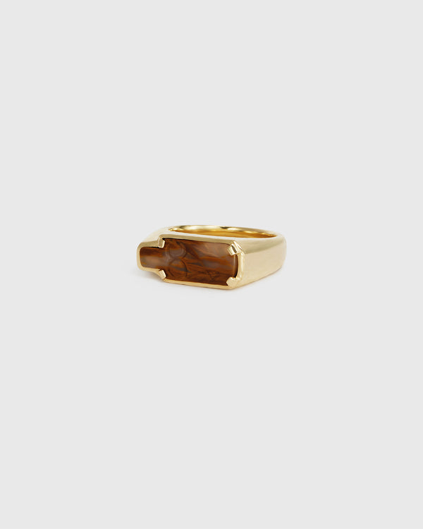 Lucy Folk Jasper Afterlife Ring - 9ct