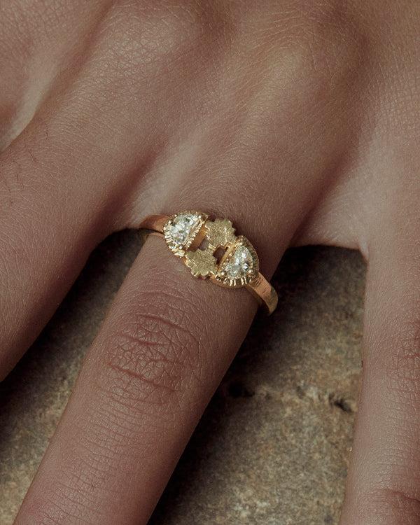 lucy folk Luna Ring - 18ct Diamond