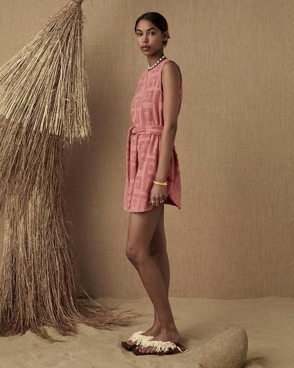 Lucy Folk Meandros Mini Dress