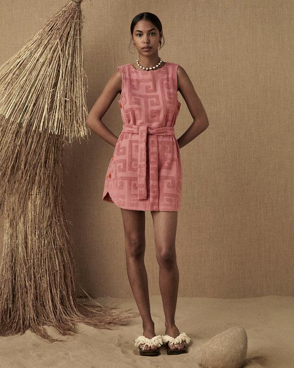 lucy folk Meandros Mini Dress