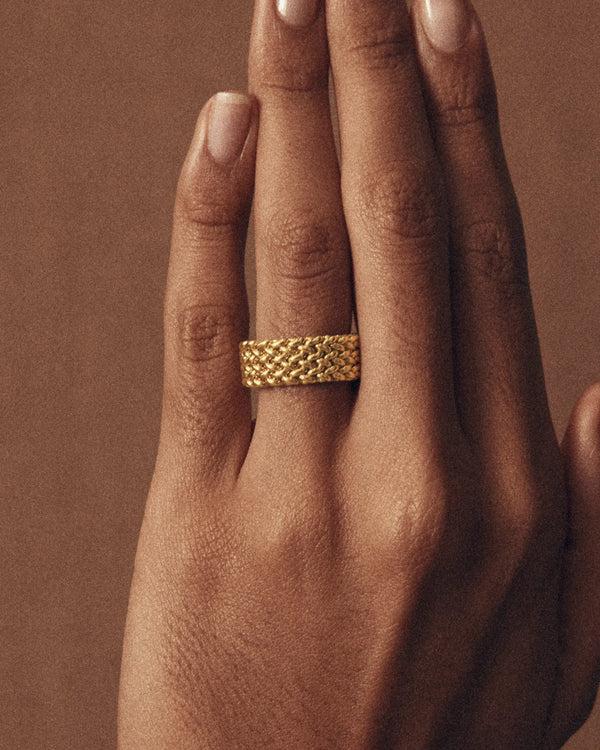 lucy folk Medina Ring - Thick - 9ct