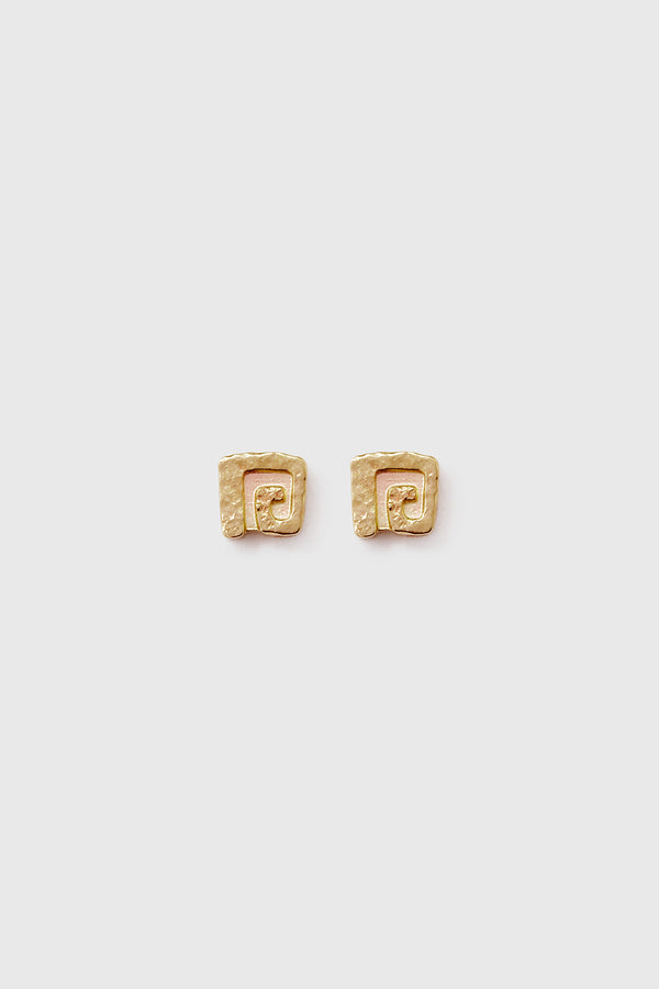 Lucy Folk Mini Draa Studs - 9ct