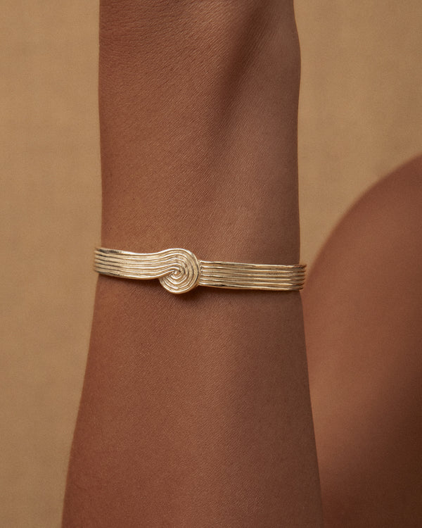 Lucy Folk Pebble Wave Cuff