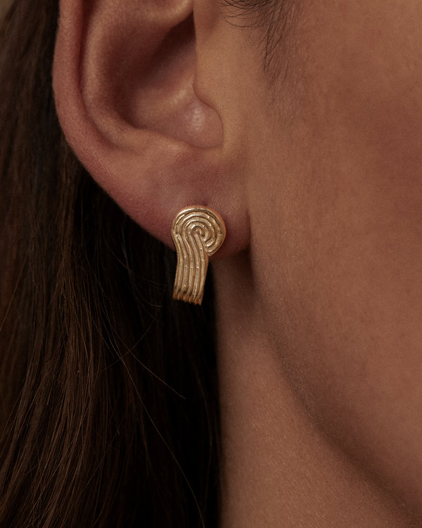 Lucy Folk Pebble Wave Earrings
