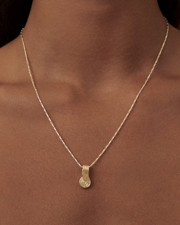 Lucy Folk Pebble Wave Pendant