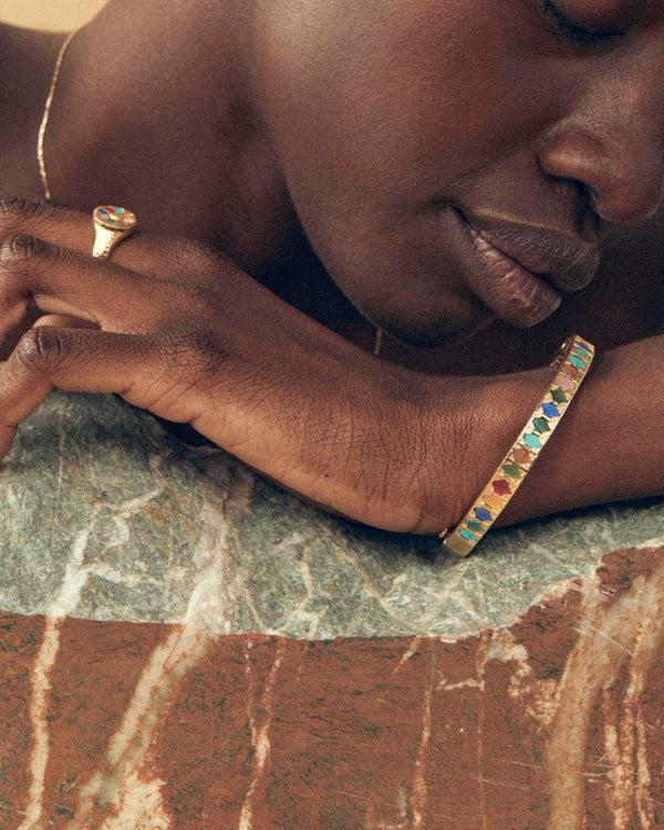 lucy folk Scarpa Bangle - 9ct