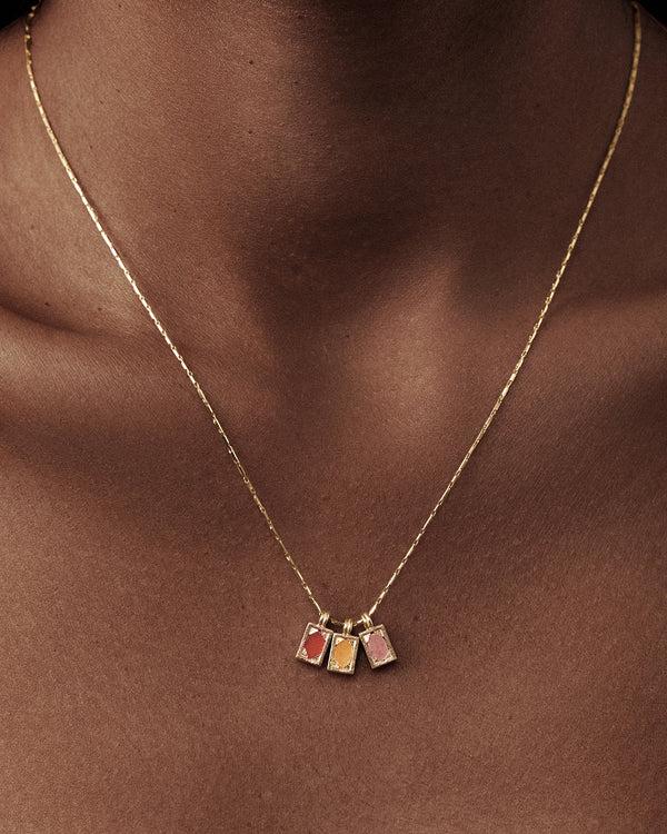 lucy folk Scarpa Peach Necklace - 9ct