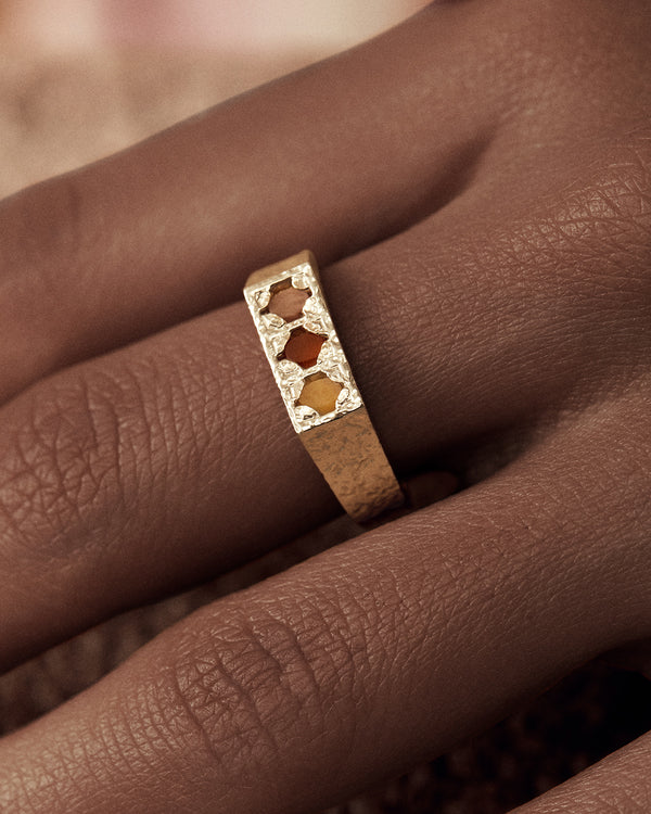 lucy folk Scarpa Peach Ring - 9ct