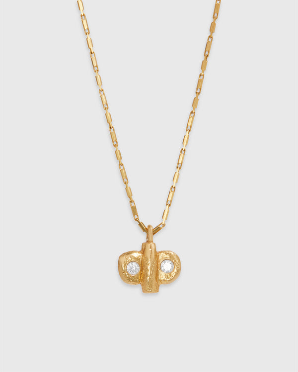 Lucy Folk Stone Dream Diamond Necklace - 18ct