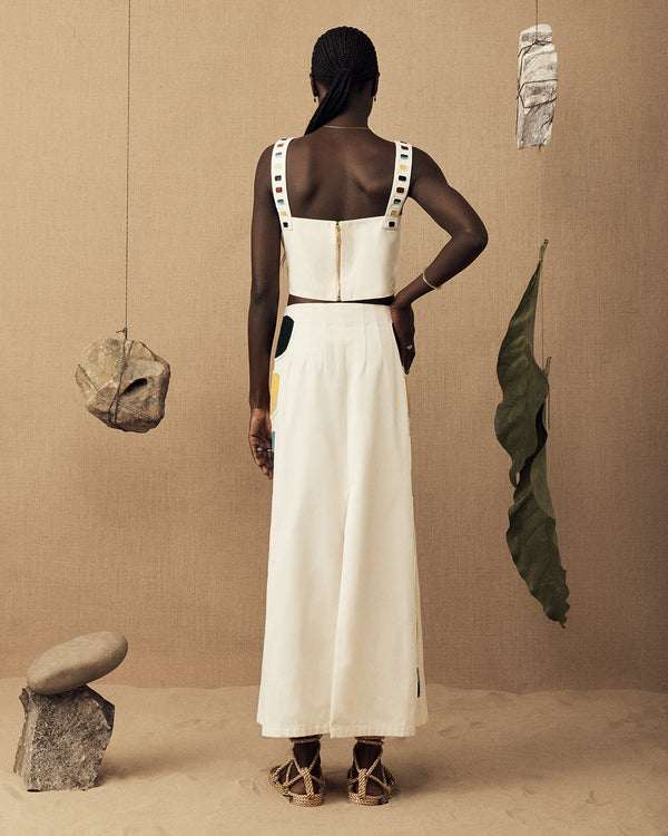 Lucy Folk Tribute Canvas Skirt