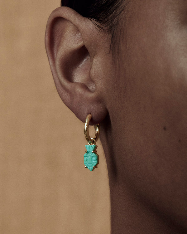 lucy folk Turquoise Bes Earrings - 9ct