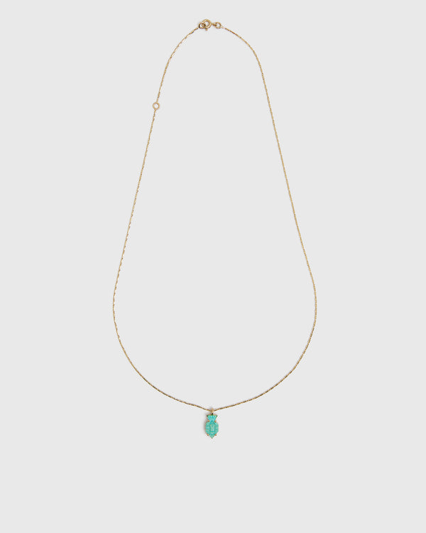 Lucy Folk Turquoise Bes Necklace - 9ct