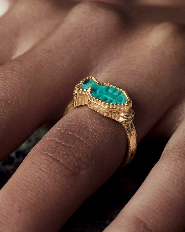 lucy folk Turquoise Bes Ring