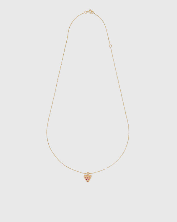 Lucy Folk Vino Rosso Pendant - 9ct