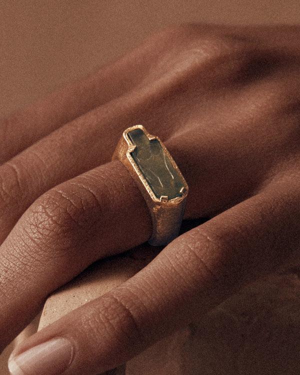 lucy folk Viridis After Life Ring - 9ct Yellow Gold