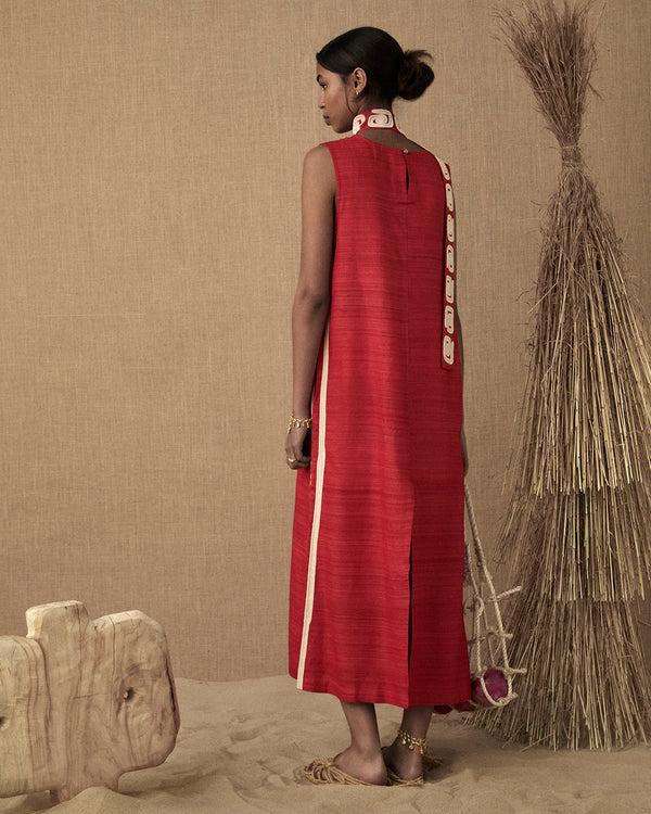 Lucy Folk Viridis Silk Dress