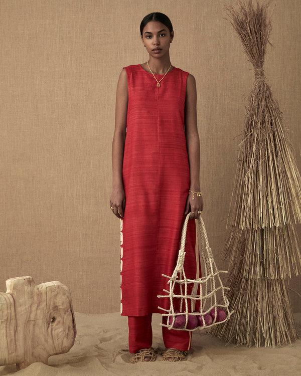 lucy folk Viridis Silk Dress