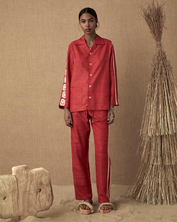 lucy folk Viridis Silk Pant