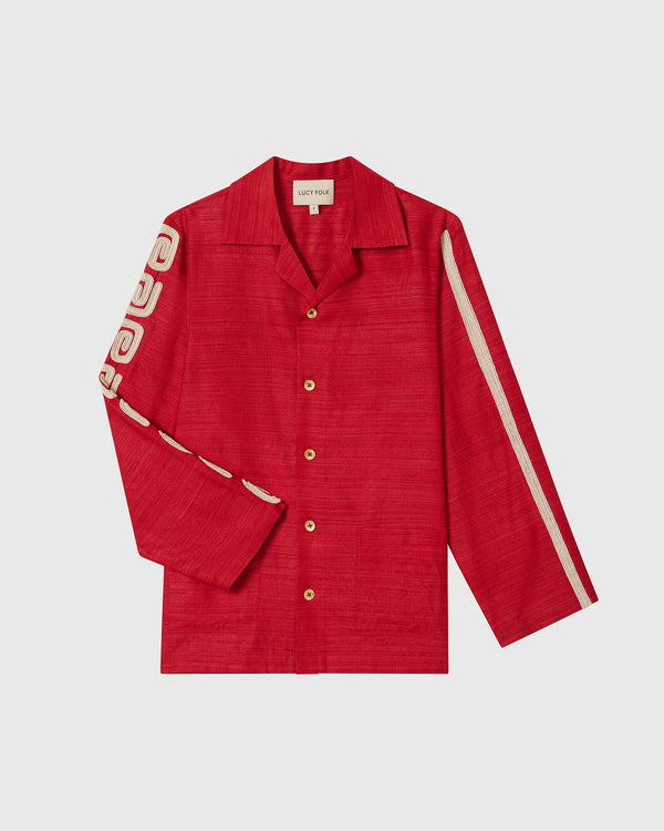 Lucy Folk Viridis Silk Shirt