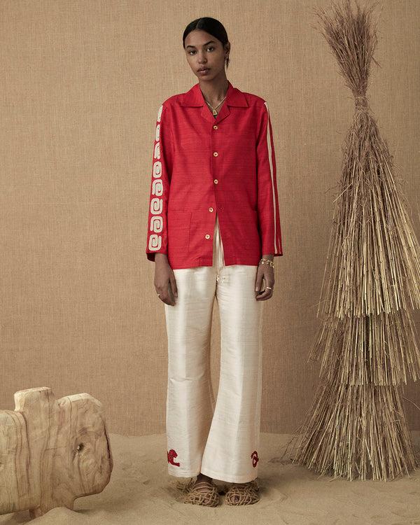 lucy folk Viridis Silk Shirt