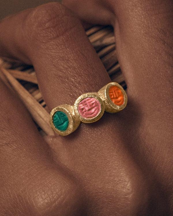 Lucy Folk Vis A Vis Ring - 9ct