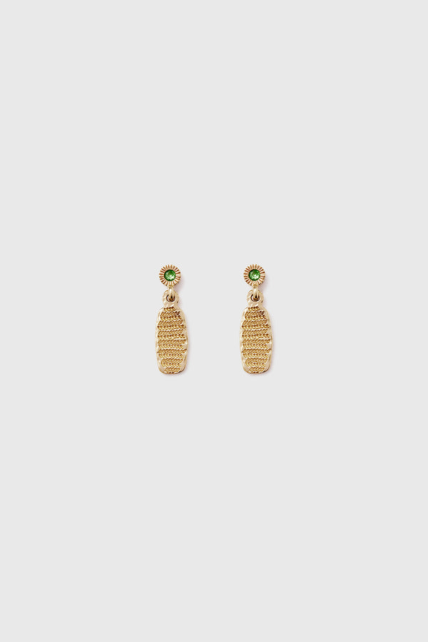 Lucy Folk Wasabi Verde Earrings - 9ct