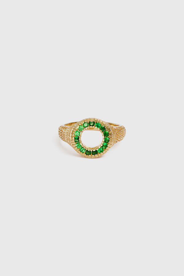 Lucy Folk Wasabi Verde Ring - 9ct