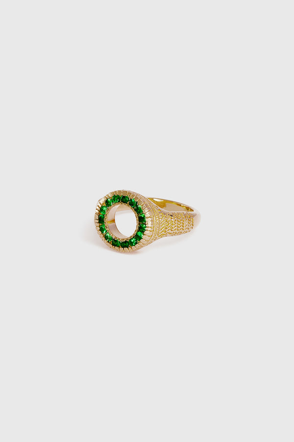Lucy Folk Wasabi Verde Ring - 9ct