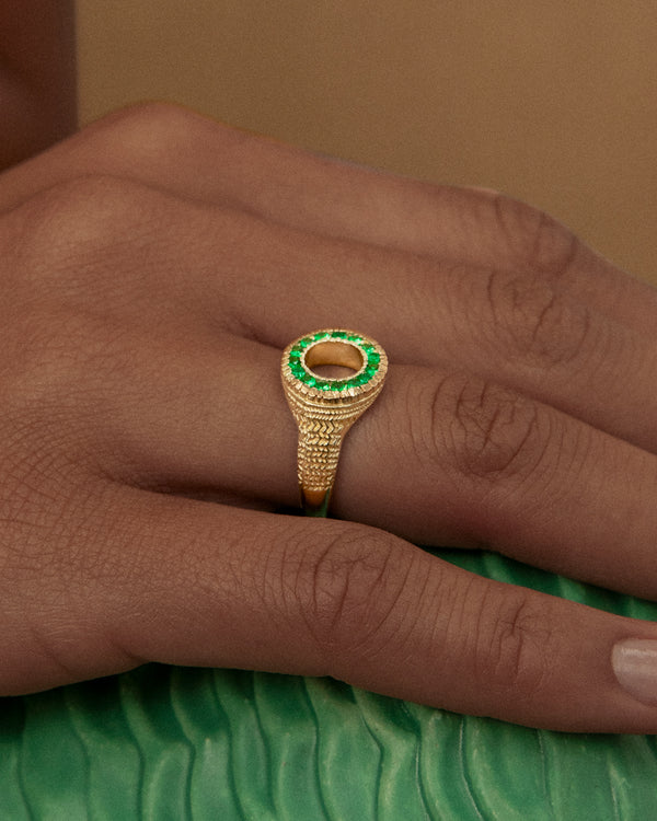 Lucy Folk Wasabi Verde Ring - 9ct